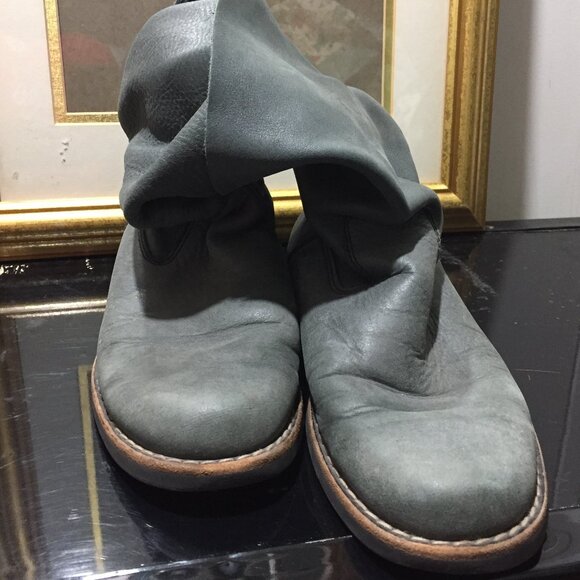 ROOTS BOOTS LEATHER SLOUCH / FOLD OVER  BOOTS SIZE 9 - Picture 2 of 11